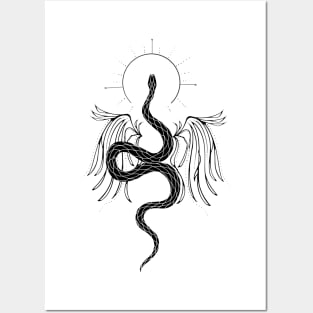 Snake mystic angel Posters and Art